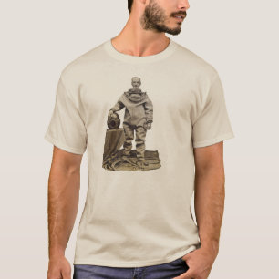 Vintager Taucher des 19. Jahrhundertsmit T-Shirt