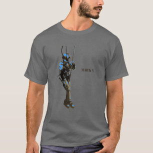 Vintager Taucher mit Mark-V-Tauchhelm auf einem Se T-Shirt