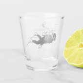 Vintager Taucher Schnapsglas (Rückseite)