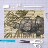 Vintager Tauchhelm Seidenpapier (Handwerk)