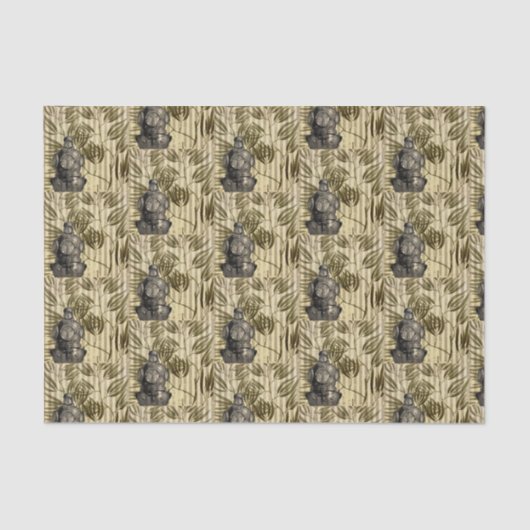 Vintager Tauchhelm Seidenpapier (Vorderseite)