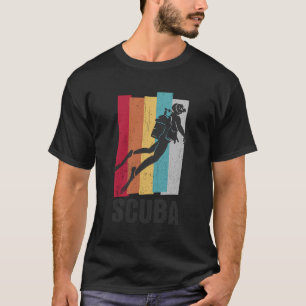 Vintager Tauchtaucher Fisch- und Tauchfischer T-Shirt