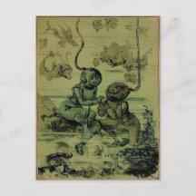 Vintager Tauchvorschlag Postkarte