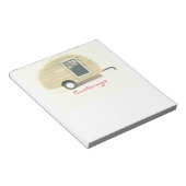 Vintager Teardrop-Anhänger Sinti und Roma Notizblock (angewinkelt)