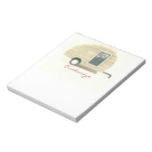 Vintager Teardrop-Anhänger Sinti und Roma Notizblock (Rotiert)