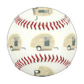 Vintager Teardrop-Camper Baseball (Vorderseite)