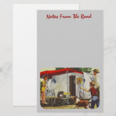 Vintager Teardrop eingemachtes Briefpapier (Vorne/Hinten)