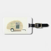 Vintager Teardropanhänger-Sinti und Romawohnwagen Gepäckanhänger (Vorderseite horizontal)