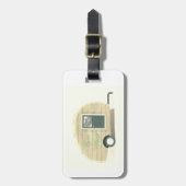 Vintager Teardropanhänger-Sinti und Romawohnwagen Gepäckanhänger (Vorderseite vertikal)