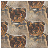 Vintager Teddy Bär Stoff (Nahaufnahme)