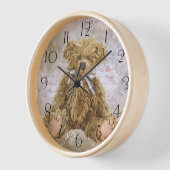 Vintager Teddy Bär Uhr (Winkel)