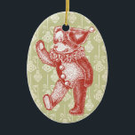 Vintager Teddy Bären-Ornament Keramikornament<br><div class="desc">Machen Sie mit diesen Weihnachtsschmuckstücken Ihre Weihnachtsfeier ganz besonders. Sake-Ornamente mit Viktorianischen Designs vollständig restauriert für beste Druckqualität.</div>