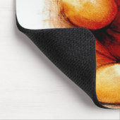 Vintager Teddy mit Herzen Mousepad (Ecke)