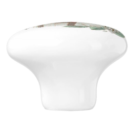 Vintager Teddybär Keramikknauf (Seitenansicht)