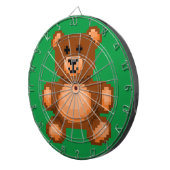 Vintager Teddybär - Pixel Art Dartscheibe (Vorderseite rechts)
