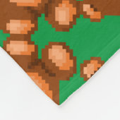 Vintager Teddybär - Pixel Art Fleecedecke (Ecke)