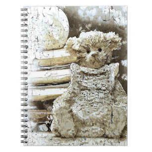 Vintager Teddybär und Bücher