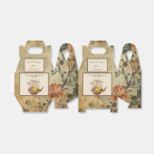 Vintager Tee | Aquarellblütendusche Geschenkschachtel (Ungefaltet)