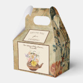 Vintager Tee | Aquarellblütendusche Geschenkschachtel (Vorderseite)