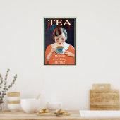 Vintager Tee macht alles besser Poster (Küche)