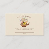 Vintager Tee | Wasserfarbenflorentaucher-Windeln Begleitkarte (Vorderseite)