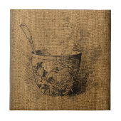 Vintager Teebecher Fliese (Vorderseite)