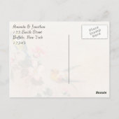 Vintager Teecup Vielen Dank Postkarte (Rückseite)