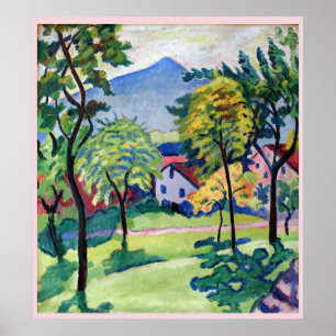 Vintager Tegernsee Landscape August Macke Poster