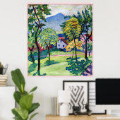 Vintager Tegernsee Landscape August Macke Poster (Heimbüro)