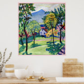 Vintager Tegernsee Landscape August Macke Poster (Küche)
