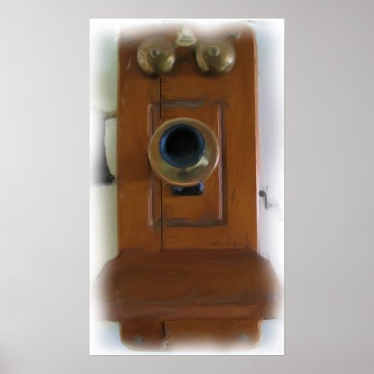 Vintager Telefondruck - fertig zum Rahmen! Poster (Vorne)