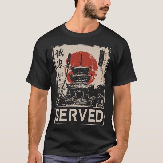 Vintager Tempeldienst | Ehrenkunst T-Shirt (Vorderseite)