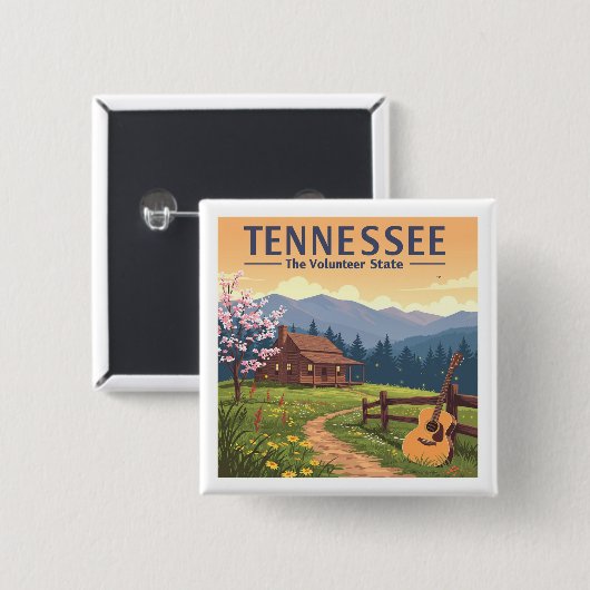Vintager Tennessee Button (Vorne & Hinten)
