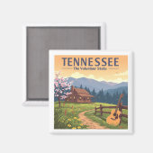 Vintager Tennessee Magnet (Vorderseite/Rückseite)