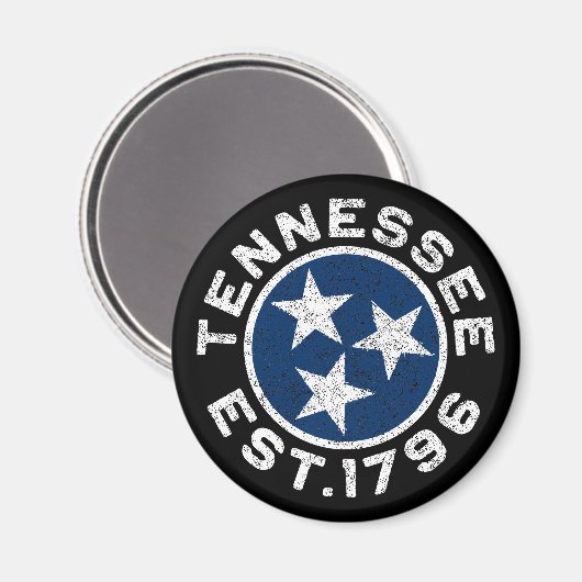 Vintager Tennessee Magnet (Vorderseite/Rückseite)