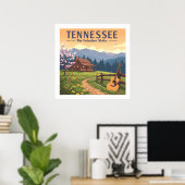 Vintager Tennessee Poster (Heimbüro)