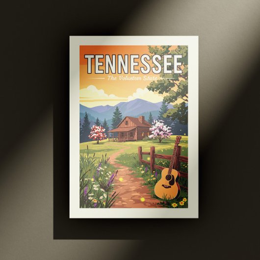 Vintager Tennessee Postkarte
