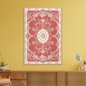 Vintager Teppich 5 - überzogene Canvas Leinwanddruck (Insitu (Wohnzimmer))