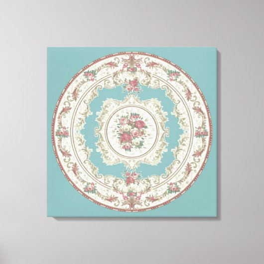 Vintager Teppichboden 2 - überzogene Canvas Leinwanddruck (Vorderseite)