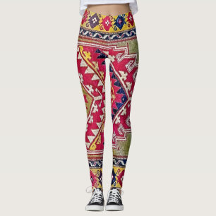 Vintager Teppichboden im Tribal Leggings
