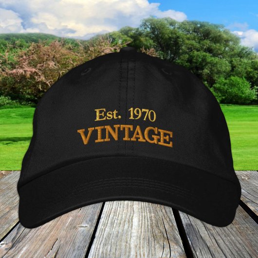 VINTAGER Test. 19xx bestickte Baseballkappe /b'day