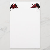 Vintager Teufel Briefpapier (Vorderseite)