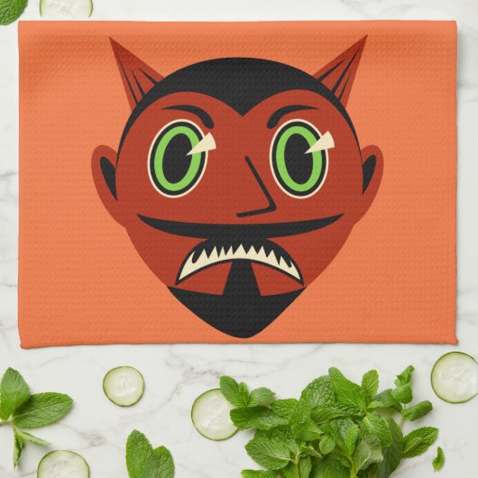 Vintager Teufel Geschirrtuch (Gefaltet)