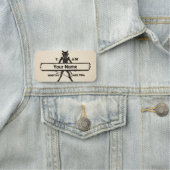 Vintager Teufel  Namensschild (Beispiel)