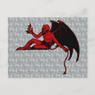 Vintager Teufel Postkarte