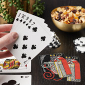 Vintager Teufel Spielkarten (In Situ)