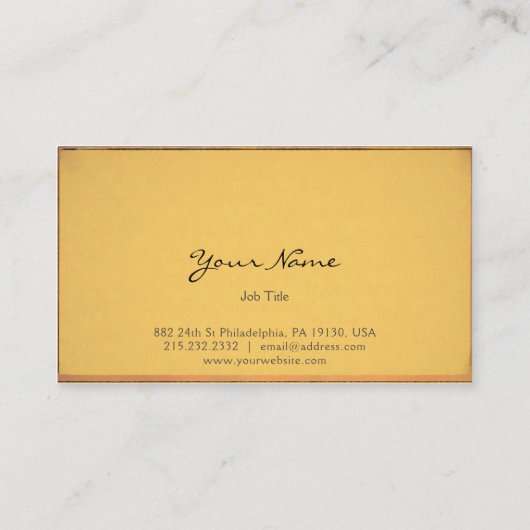 Vintager Teufel Visitenkarte (Rückseite)