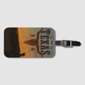 Vintager Texas Cowboy-Tag Gepäckanhänger (Vorderseite (Horizontal))