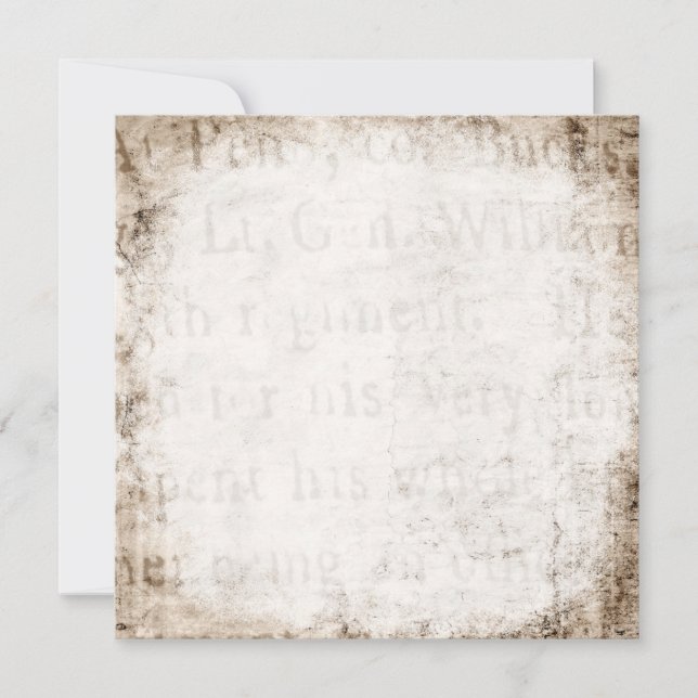 Vintager Text 1700 Hintergrundpapiervorlagenblock (Vorderseite)