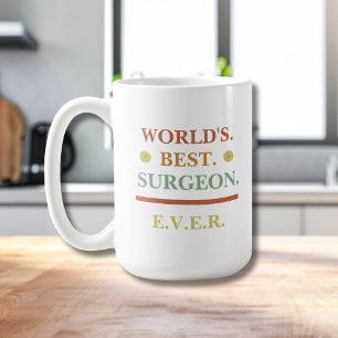 Vintager Text Der beste Chirurg der Welt je Ge Kaffeetasse